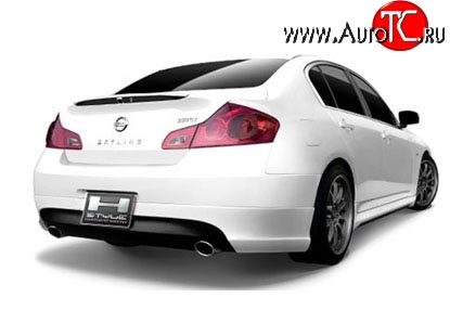 9 799 р. Накладка заднего бампера H Style INFINITI GF35 (2002-2008) (Неокрашенная)  с доставкой в г. Кинешма