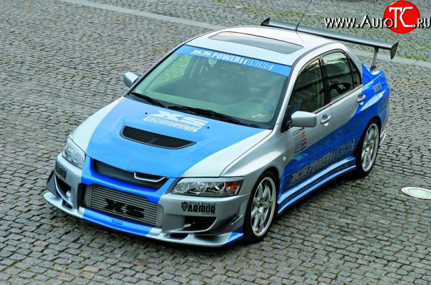7 549 р. Пороги накладки XS на Mitsubishi Lancer Evolution 8 CT9A седан (2003-2005)  с доставкой в г. Кинешма