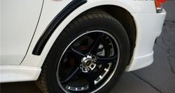 2 819 р. Комплект жабер на передние крылья Evo Mitsubishi Lancer 10 CY седан дорестайлинг (2007-2010) (Неокрашенный)  с доставкой в г. Кинешма. Увеличить фотографию 2