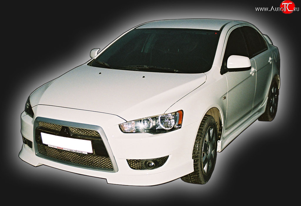 5 999 р. Пороги накладки GT Dynamics Mitsubishi Lancer 10 CY седан рестайлинг (2011-2017) (Неокрашенные)  с доставкой в г. Кинешма