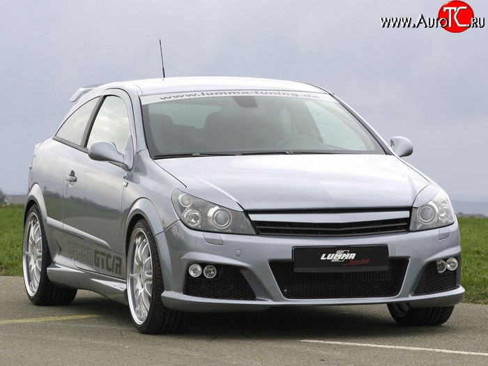5 349 р. Передний бампер Lumma Opel Astra H GTC хэтчбек 3 дв. рестайлинг (2006-2011) (Неокрашенный)  с доставкой в г. Кинешма