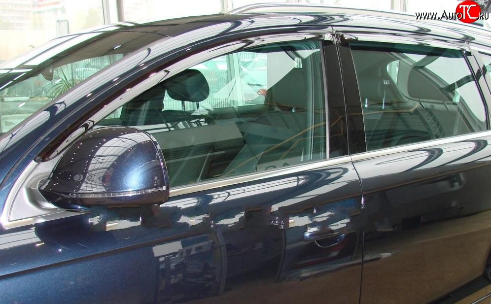 999 р. Комплект дефлекторов окон (ветровиков) 4 шт. Russtal Audi Q7 4L дорестайлинг (2005-2009)  с доставкой в г. Кинешма