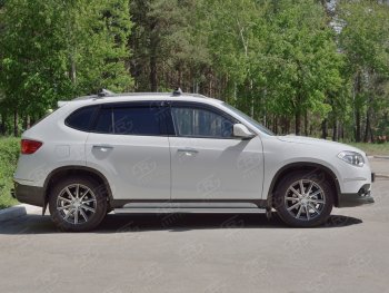 19 999 р. Защита порогов из круглой трубы d63 мм SLITKOFF v3 Brilliance V5 (2012-2018)  с доставкой в г. Кинешма. Увеличить фотографию 3