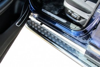 17 699 р. Защита порогов Slitkoff (Ø 57 мм, с листом) Chery Tiggo 8 1 T18 рестайлинг (2019-2023)  с доставкой в г. Кинешма. Увеличить фотографию 6