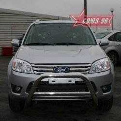 18 269 р. Защита переднего бампера Souz-96 (d76) Ford Escape 2 (2008-2012)  с доставкой в г. Кинешма. Увеличить фотографию 2