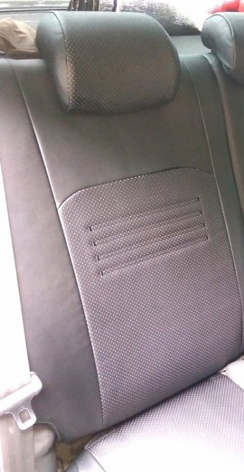 6 799 р. Чехлы для сидений (Titanium) Lord Autofashion Турин (экокожа) Ford Focus 3 хэтчбэк дорестайлинг (2010-2015) (Чёрный, вставка чёрная)  с доставкой в г. Кинешма. Увеличить фотографию 3