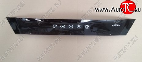 999 р. Дефлектор капота Russtal (короткий) Ford Focus 3 седан рестайлинг (2014-2019)  с доставкой в г. Кинешма