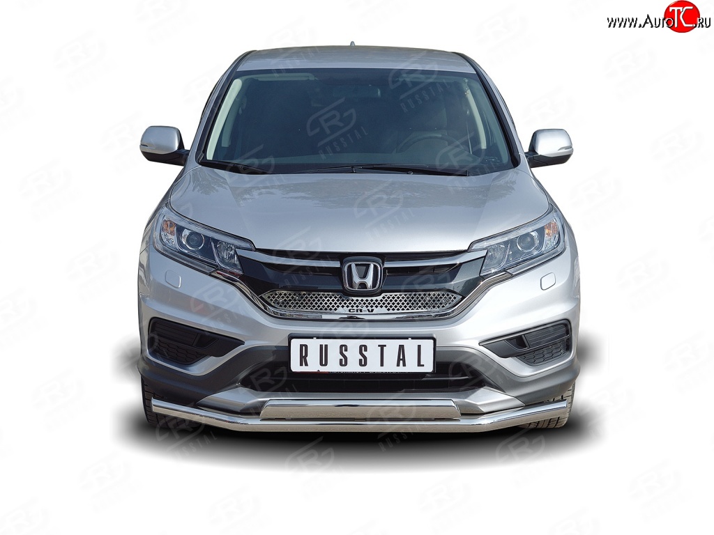 2 899 р. Решётка радиатора (рестайлинг) Russtal Honda CR-V RM1,RM3,RM4 дорестайлинг (2012-2015) (Неокрашенная)  с доставкой в г. Кинешма