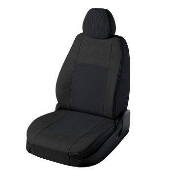 Чехлы для сидений Lord Autofashion Турин (жаккард) Hyundai Accent 2 LC седан дорестайлинг (ТагАЗ) (1999-2012) (Чёрный, вставка Эльбрус)