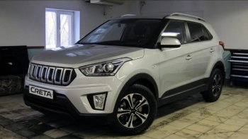 8 099 р. Решётка радиатора Next Hyundai Creta GS дорестайлинг (2015-2019) (цвет: Чёрный матовый с серебристым выделением ноздрей)  с доставкой в г. Кинешма. Увеличить фотографию 3