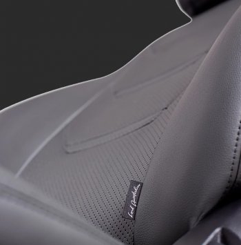 Чехлы для сидений Lord Autofashion Турин 2 (экокожа, спинка 60/40, 2 Г-образных подголовника) Hyundai Creta GS дорестайлинг (2015-2019) (Серый, вставка серая/серая, строчка серая)