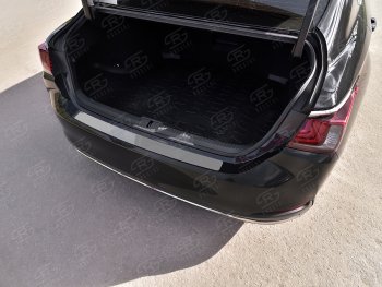 1 659 р. Защитная накладка заднего бампера на Russtal Hyundai Tucson TL дорестайлинг (2015-2018) (Нержавейка полированная)  с доставкой в г. Кинешма. Увеличить фотографию 2