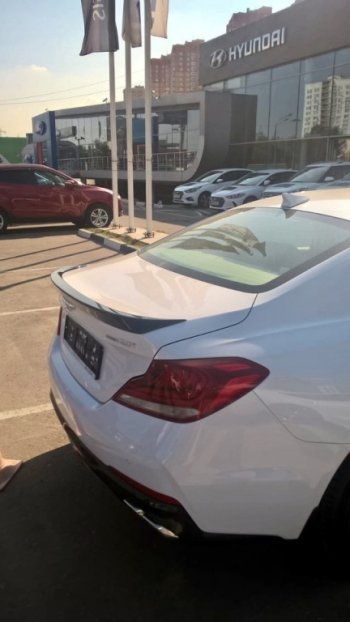 7 949 р. Спойлер на багажник АвтоКрат Hyundai Genesis DH седан рестайлинг (2014-2017) (Неокрашенный)  с доставкой в г. Кинешма. Увеличить фотографию 3