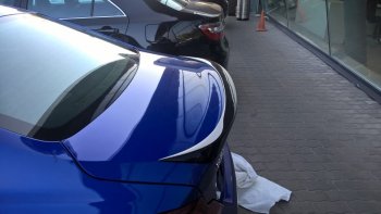 7 949 р. Спойлер на багажник АвтоКрат Hyundai Genesis DH седан рестайлинг (2014-2017) (Неокрашенный)  с доставкой в г. Кинешма. Увеличить фотографию 6