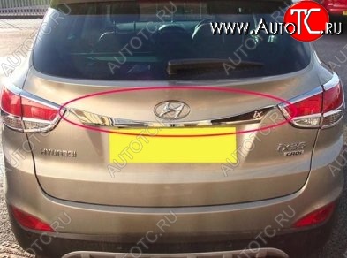 4 199 р. Накладка на крышку багажника СТ Hyundai Tucson LM (2010-2017)  с доставкой в г. Кинешма