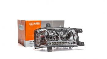 8 999 р. Правая фара в сборе (с ДХО LED, Н/О) АвтоЭлектрика КамАЗ 4308 рестайлинг (2010-2025)  с доставкой в г. Кинешма. Увеличить фотографию 2