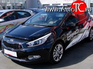 4 599 р. Дефлектор капота NovLine KIA Ceed 1 ED рестайлинг, хэтчбэк 5 дв. (2010-2012)  с доставкой в г. Кинешма