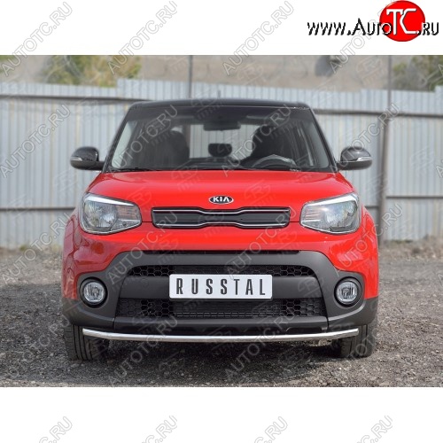 14 499 р. Одинарная защита переднего бампера диаметром 42 мм SLITKOFF KIA Soul PS дорестайлинг (2014-2016)  с доставкой в г. Кинешма