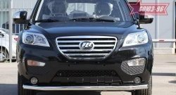 9 899 р. Защита переднего бампера одинарная Souz-96 (d60). Lifan X60 дорестайлинг (2011-2015)  с доставкой в г. Кинешма. Увеличить фотографию 2