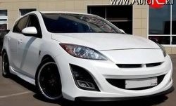 11 399 р. Передний бампер AutoEXE Mazda 3/Axela BL дорестайлинг, хэтчбэк 5 дв. (2009-2011) (Без сетки, Неокрашенный)  с доставкой в г. Кинешма. Увеличить фотографию 2