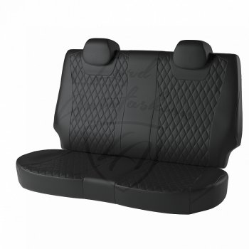 19 699 р. Чехлы для сидений Lord Autofashion Байрон (экокожа) Mazda CX-5 KF (2016-2025) (Чёрный, вставка чёрная, строчка чёрная)  с доставкой в г. Кинешма. Увеличить фотографию 2