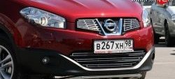 4 229 р. Декоративные вставки решетки радиатора Novline  Nissan Qashqai  1 (2010-2013) J10 рестайлинг  с доставкой в г. Кинешма. Увеличить фотографию 1