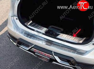5 349 р. Металлический порожек в багажник автомобиля СТ Nissan X-trail 3 T32 рестайлинг (2017-2022)  с доставкой в г. Кинешма