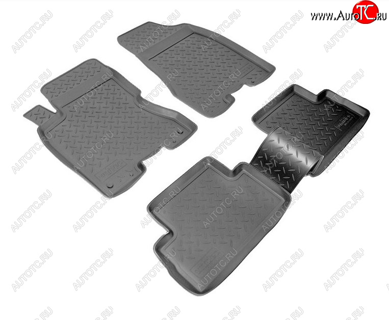 2 259 р. Комплект салонных ковриков Norplast Unidec Nissan X-trail 2 T31 рестайлинг (2010-2015) (Цвет: черный)  с доставкой в г. Кинешма