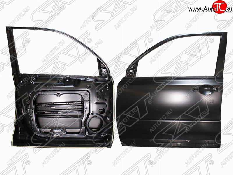 5 449 р. Левая дверь передняя SAT Nissan X-trail 2 T31 дорестайлинг (2007-2011) (Неокрашенная)  с доставкой в г. Кинешма