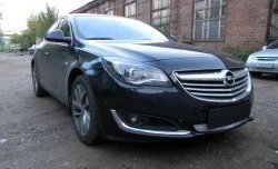 1 539 р. Сетка на бампер (рестайлинг) Russtal (хром) Opel Insignia A универсал рестайлинг (2013-2017)  с доставкой в г. Кинешма. Увеличить фотографию 2