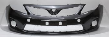 Бампер передний DAR (окрашенный) Toyota Corolla  E150 (2009-2013) седан рестайлинг (Серый (Magnetic Grey 1G3))
