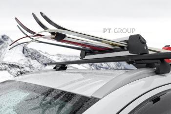7 999 р. Крепление для лыж (56 см/4 пары лыж) Petroil Tuning Renault Duster HS дорестайлинг (2010-2015)  с доставкой в г. Кинешма. Увеличить фотографию 7