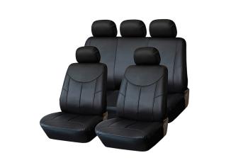 Авточехлы универсальные экокожа черные Style KRAFT