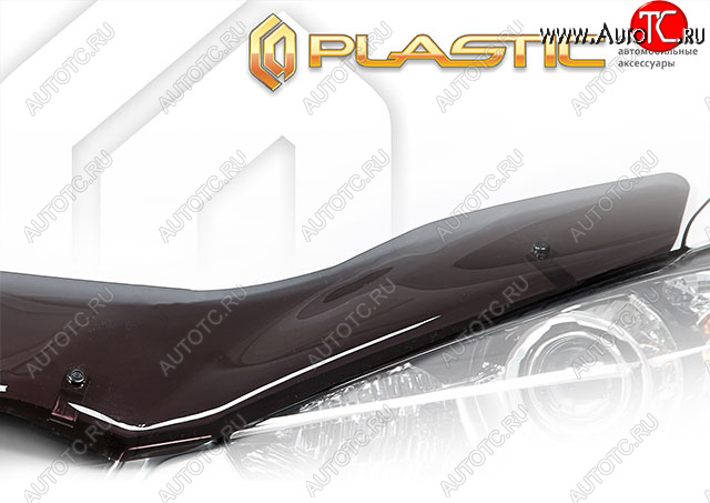 2 299 р. Дефлектор капота CA-Plastic KIA Mohave HM2 (2019-2022) (classic полупрозрачный, без надписи)  с доставкой в г. Кинешма