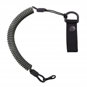Страховочный тренчик CORD из паракорда с креплением на ремень и карабином (grey) CORD tr.kb.g