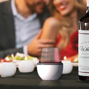 2 379 р. Термобокал для вина WINE KUZIE 440 мл, белый ASOBU stl24.01-white  с доставкой в г. Кинешма. Увеличить фотографию 7