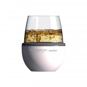 2 379 р. Термобокал для вина WINE KUZIE 440 мл, белый ASOBU stl24.01-white  с доставкой в г. Кинешма. Увеличить фотографию 2