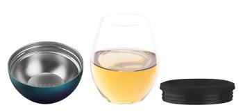 2 379 р. Термобокал для вина WINE KUZIE 440 мл, серебряный ASOBU stl24.11-silver  с доставкой в г. Кинешма. Увеличить фотографию 4