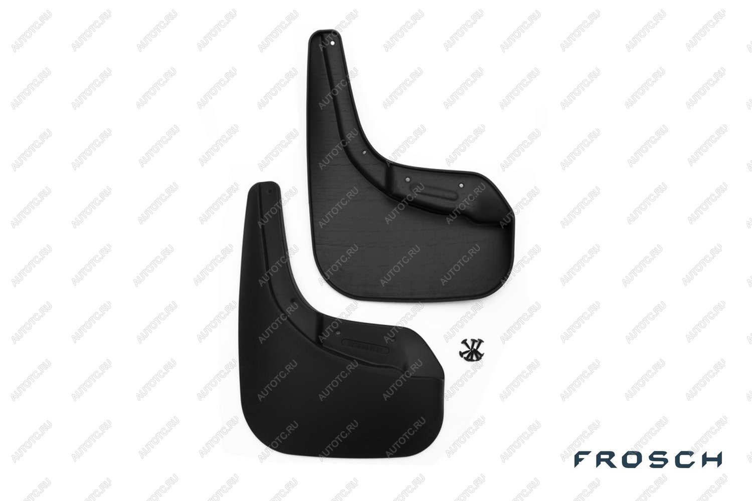 4 799 р. Брызговики передние VOLKSWAGEN TOUAREG, 2015-2018 вн. 2 шт. (optimum) в коробке  Фольксваген Туарег FROSCH frosch.51.36.f13  с доставкой в г. Кинешма