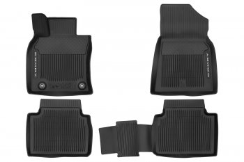 2 499 р. Всесезонные ковры в салонAll Weather Floor Mats TOYOTA Camry 2017-2021, 2021-, чёрн., 4 шт.  Тойота Камри TOYOTA pw21006003  с доставкой в г. Кинешма. Увеличить фотографию 1