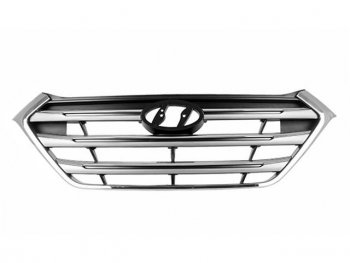 3 369 р. TUCSON РЕШЕТКА РАДИАТОРА ХРОМ (Китай) BODYPARTS hntun15-101  с доставкой в г. Кинешма. Увеличить фотографию 1