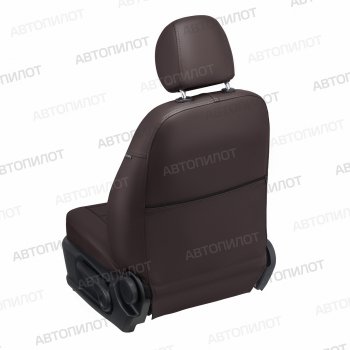 21 599 р. Чехлы на сиденья Экокожа (9 мест экокожа) Автопилот Ford Transit цельнометаллический фургон (2014-2022) (шоколад)  с доставкой в г. Кинешма. Увеличить фотографию 4