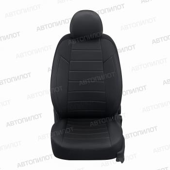 13 649 р. Чехлы на сиденья Экокожа ( с 00-06г. раздельная 50/50 экокожа) Автопилот Suzuki Ignis (2000-2003) (черный)  с доставкой в г. Кинешма. Увеличить фотографию 3
