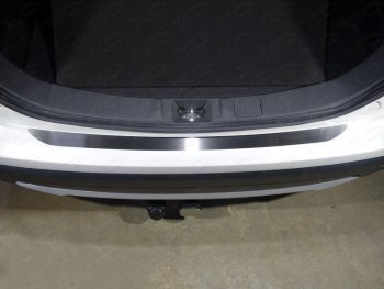 Накладка на задний бампер, ТСС Тюнинг Mitsubishi Outlander  GF (2015-2018) 2-ой рестайлинг (Лист шлифованный)