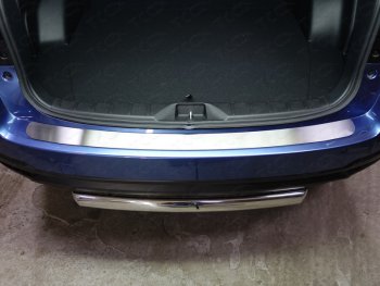 Накладка на задний бампер, ТСС Тюнинг Subaru Forester  SJ (2016-2019) рестайлинг (Лист шлифованный)