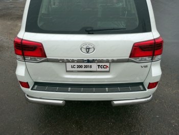 Накладка на задний бампер, ТСС Тюнинг Toyota Land Cruiser  200 (2015-2021) 2-ой рестайлинг (лист)