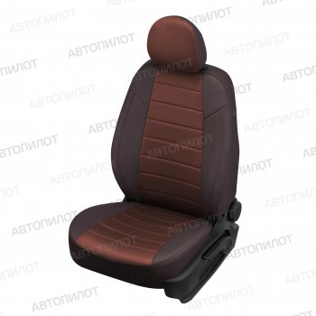 Чехлы сидений (экокожа/алькантара, 94-97 г.в.) Автопилот Audi 100  С4 (1990-1995) седан (шоколад)
