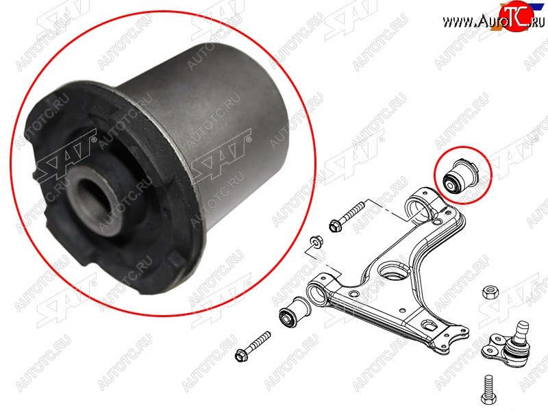 419 р. Сайлентблок Opel Astra 98-13  Zafira 99-14  Astra Family 11-14  Astra GTC 04-15  Subaru Traviq 0 SAT ST-0352324  с доставкой в г. Кинешма