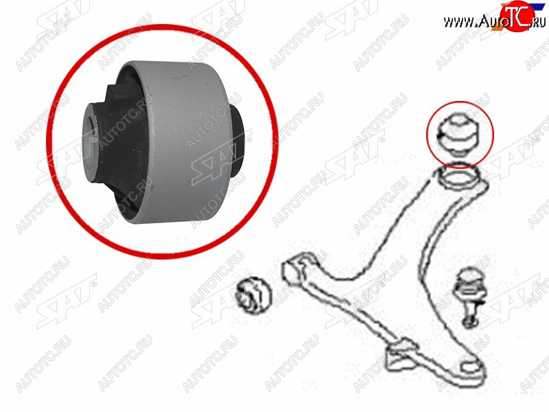 399 р. Сайлентблок Subaru Forester 07-19  Impreza 07-12  Legacy 03-09  Outback 03-09 SAT ST-20204-AG011  с доставкой в г. Кинешма