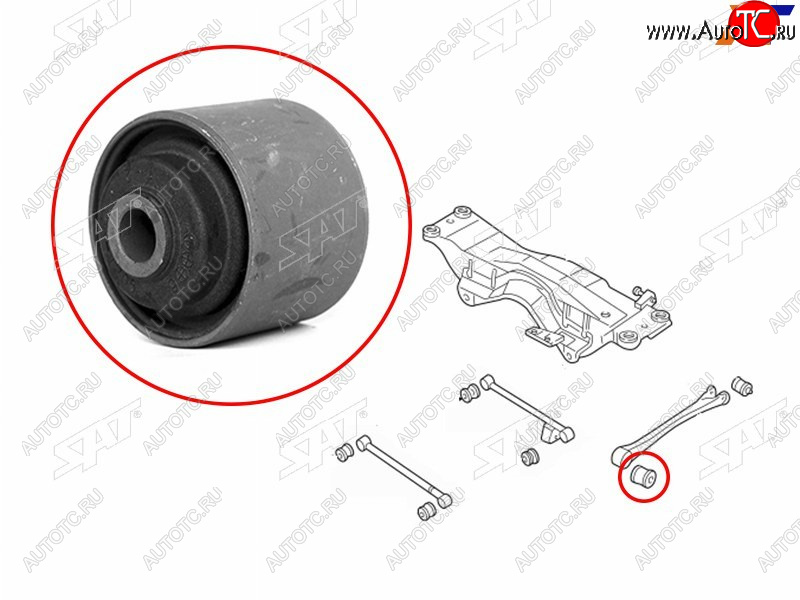 599 р. Сайлентблок Subaru Forester 97-08  Impreza 92-07  Legacy 89-98  Outback 94-99 SAT ST-20254-SA000  с доставкой в г. Кинешма